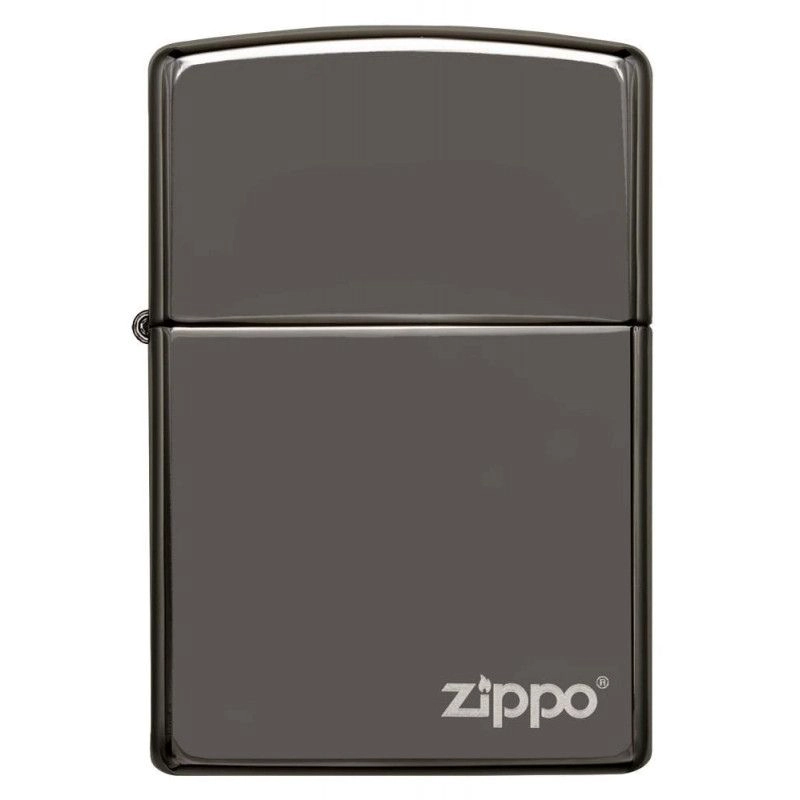ENCENDEDOR ZIPPO BLACK ICE LOGO PLATEADO ZP150ZL