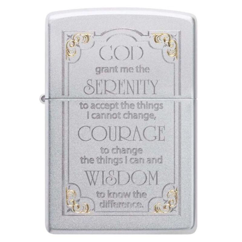ENCENDEDOR ZIPPO: ORACION DE LA SERENIDAD ZP28458 - 1