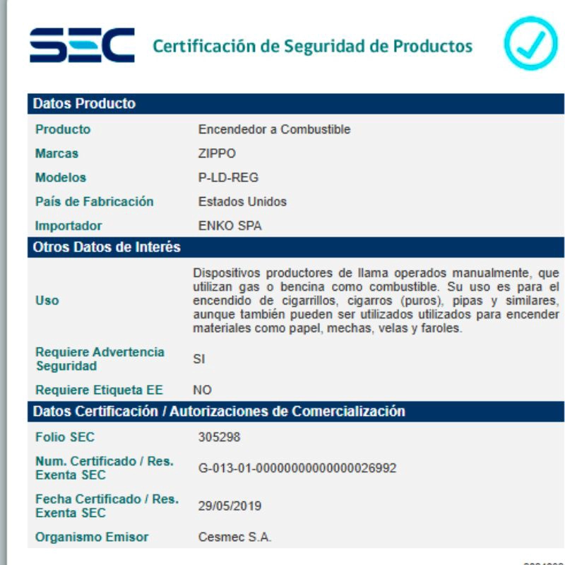 ENCENDEDOR ZIPPO: ORACION DE LA SERENIDAD ZP28458 - 2