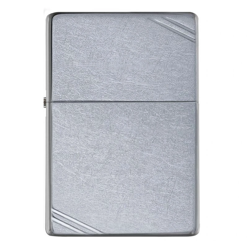 ENCENDEDOR ZIPPO STREET CHROM VINTAGE WITH SLASHES ZP267