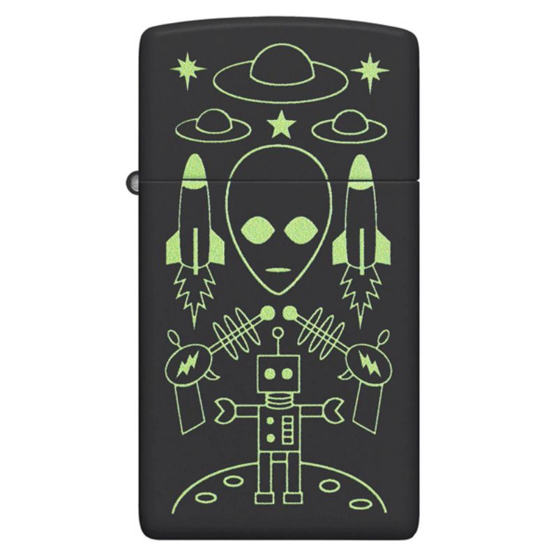ENCENDEDOR ZIPPO ALIEN INVASION DESIGN SLIM ® ZP46691 - 1