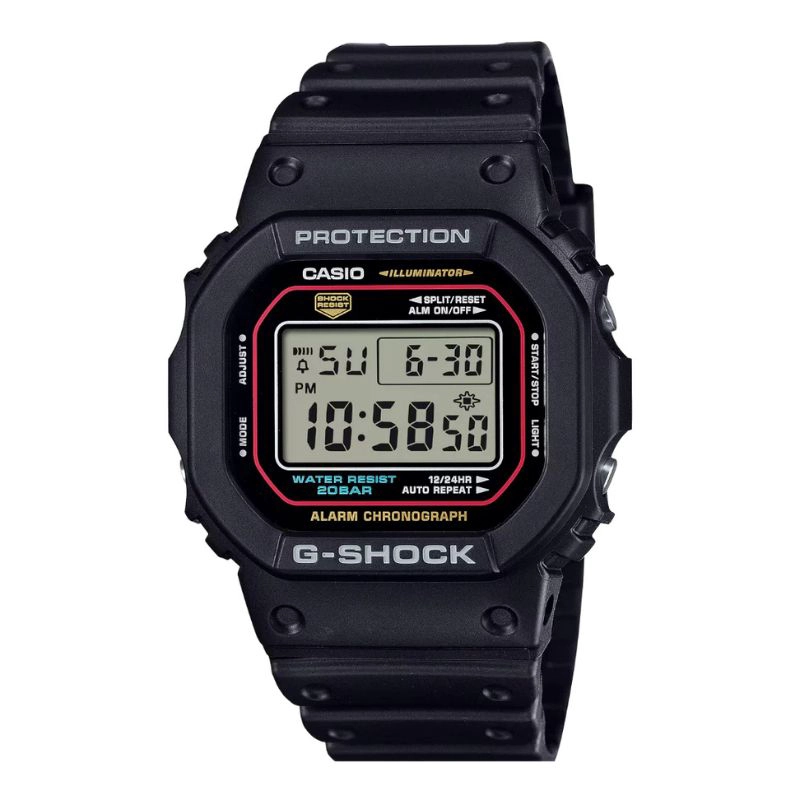 RELOJ CASIO G-SHOCK VINTAGE DW-5600RL-1 NEGRO - 1