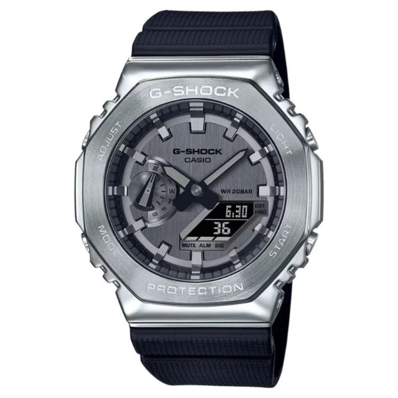RELOJ CASIO G-SHOCK ROYAL OAK 'CASIOAK' GM-2100-1AJF ACERO PLATEADO JDM - 1