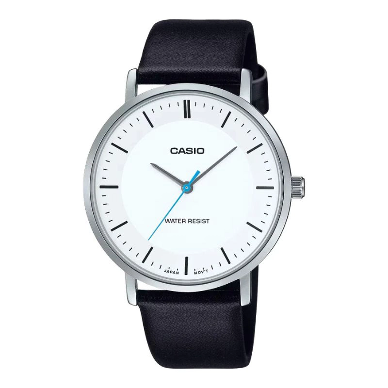 RELOJ CASIO ANALOGO MTP-VT04L-7E DIAL CONCAVO BLANCO - 1