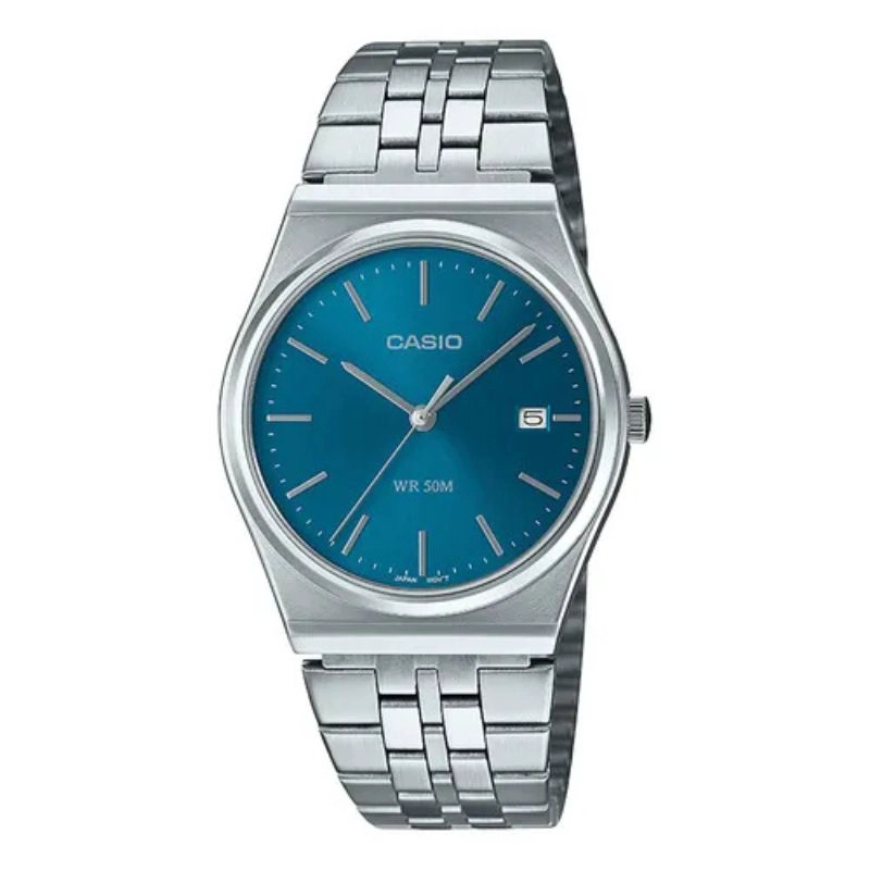 RELOJ CASIO ANALOGO MTP-B145D-2A2V AZUL - 1