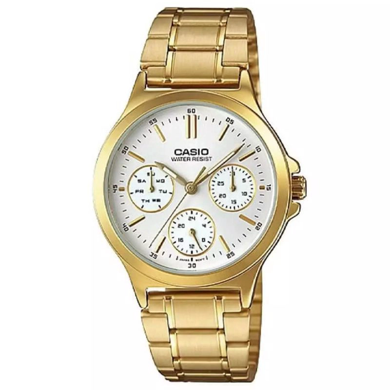 RELOJ CASIO VINTAGE MUJER DORADO LTP-V300G-7A - 1