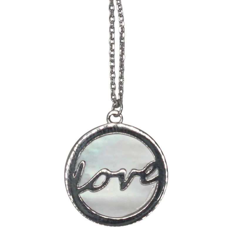 COLLAR DE PLATA RODIO LOVE 13011FNSWSH1 - 1
