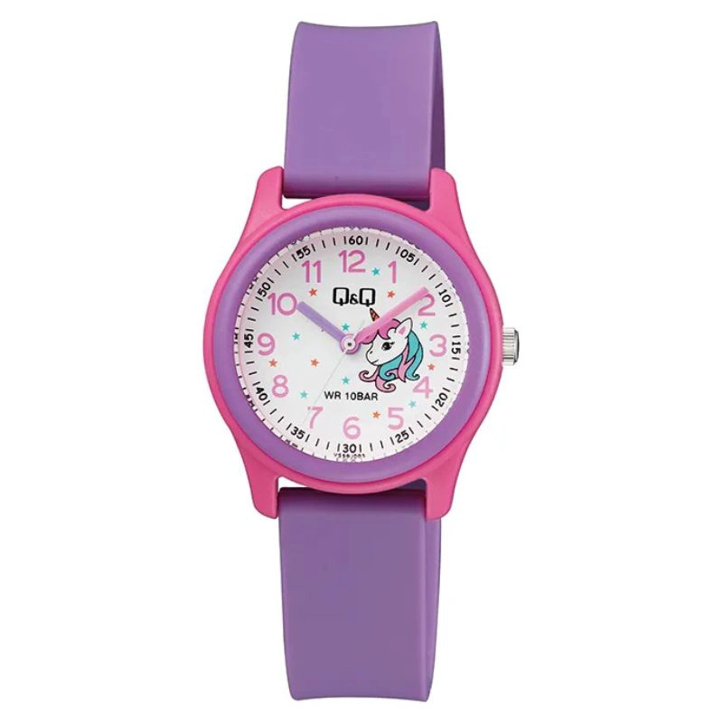 RELOJ ANALOGO Q&Q NIÑA VS59J-003Y - 1