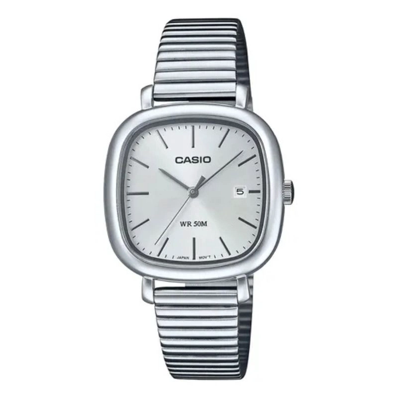 RELOJ CASIO ANALOGO LTP-B166D-7ADF FULL ACERO PLATEADO MINI - 1