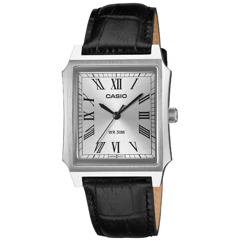 RELOJ CASIO TANK ANALOGO MTP-B190L-7BV CAJA ACERO - 1