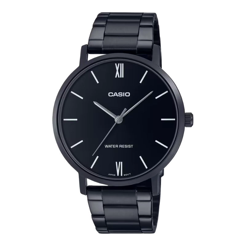 RELOJ CASIO ANALOGO MTP-VT01B-1B NEGRO 40MM - 1