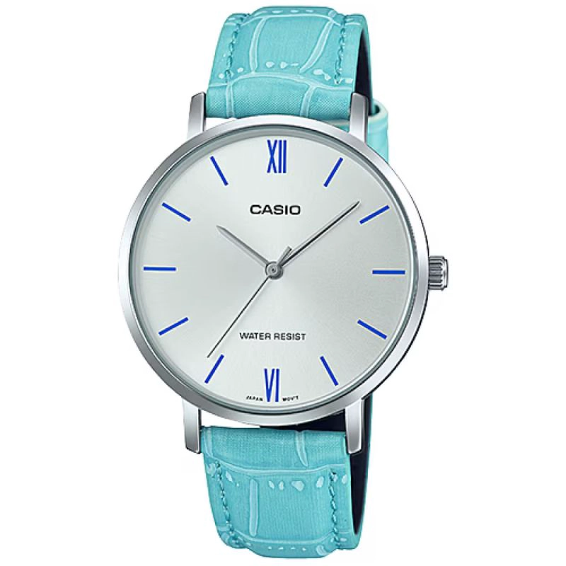 RELOJ ANALOGO CELESTE CASIO LTP-VT01L-7B3 - 1