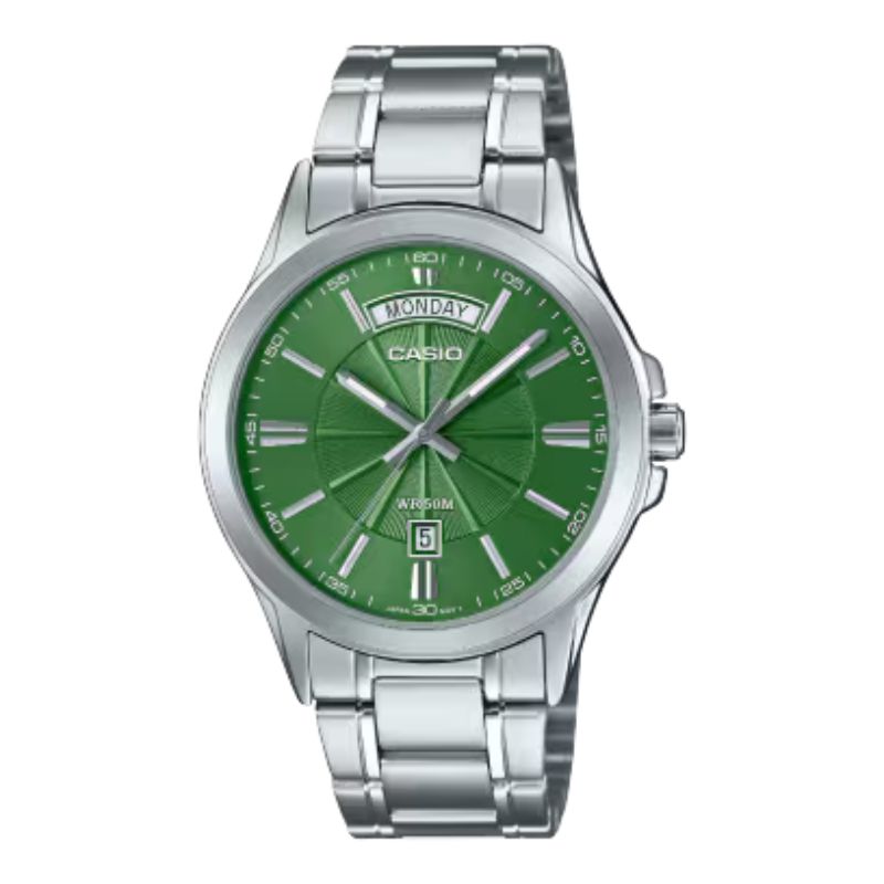 RELOJ ANALOGICO CASIO MTP-1381D-3AVDF VERDE HOMBRE - 1