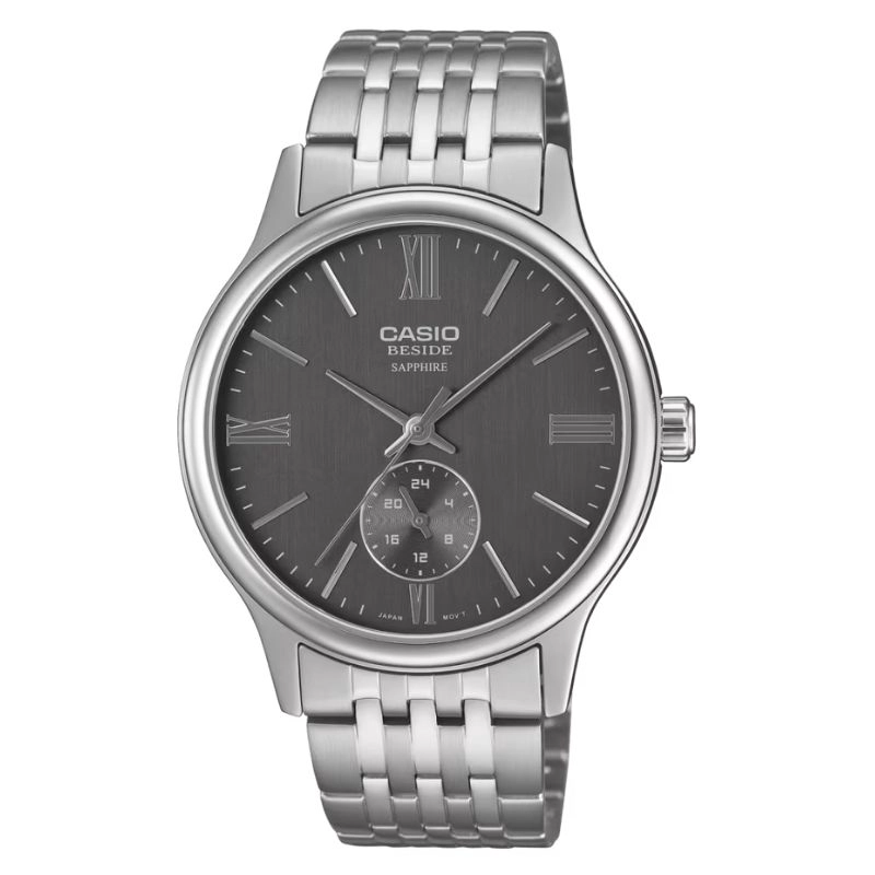 RELOJ CASIO BESIDE BMS-100D-8A CRISTAL ZAFIRO HOMBRE - 1