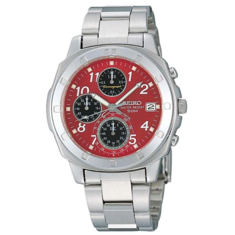 RELOJ SEIKO CHRONOGRAPH SZER013 ESFERA ROJA(MERCADO JAPONES) - 1