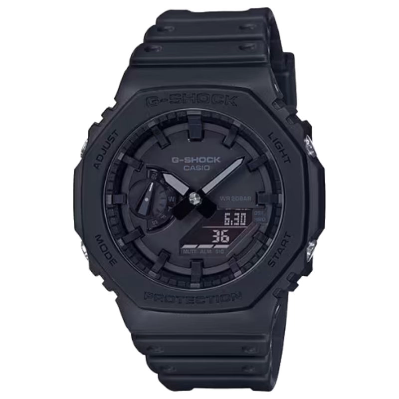 RELOJ CASIO G-SHOCK ROYAL OAK 'CASIOAK' GA-2100-1A1 CARBON CORE NEGRO - 1
