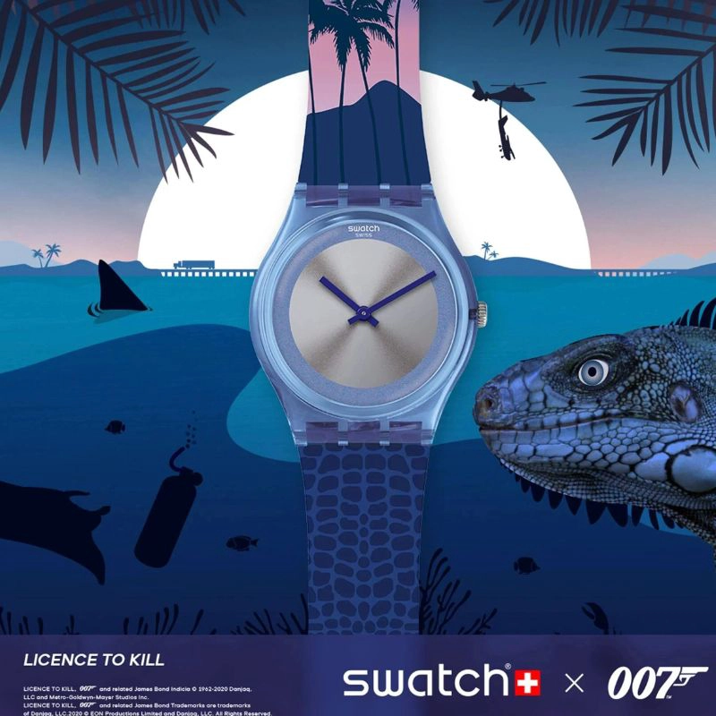 RELOJ SWATCH JAMES BOND LICENCIA PARA MATAR GENT UNISEX GZ328 - 1