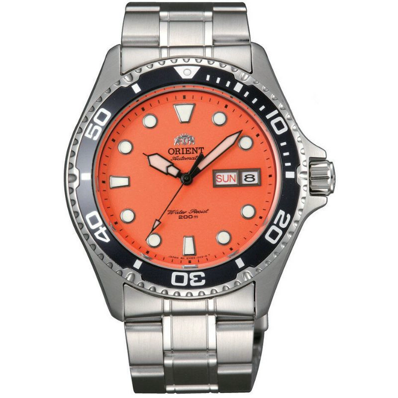 RELOJ DE BUCEO MECANICO PARA HOMBRE ORIENT RAY II ORANGE TAA02006M9 - 1