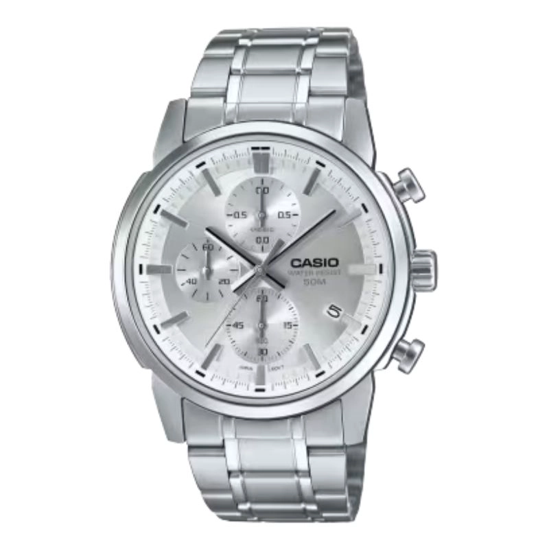 RELOJ ANALOGICO CASIO MTP-E510D-7AV PLATEADO HOMBRE - 1