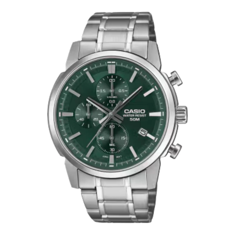 RELOJ ANALOGICO CASIO MTP-E510D-3AV VERDE HOMBRE - 1