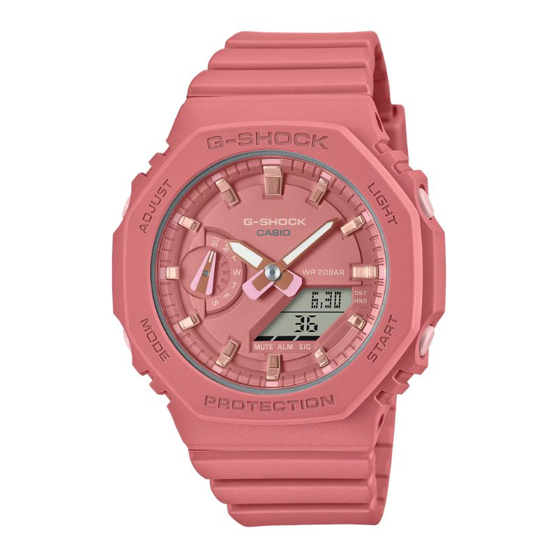 RELOJ CASIO G-SHOCK GMA-S2100-4A2 ESTILO MINIMALISTA EN TONO ROSA MATE - 1
