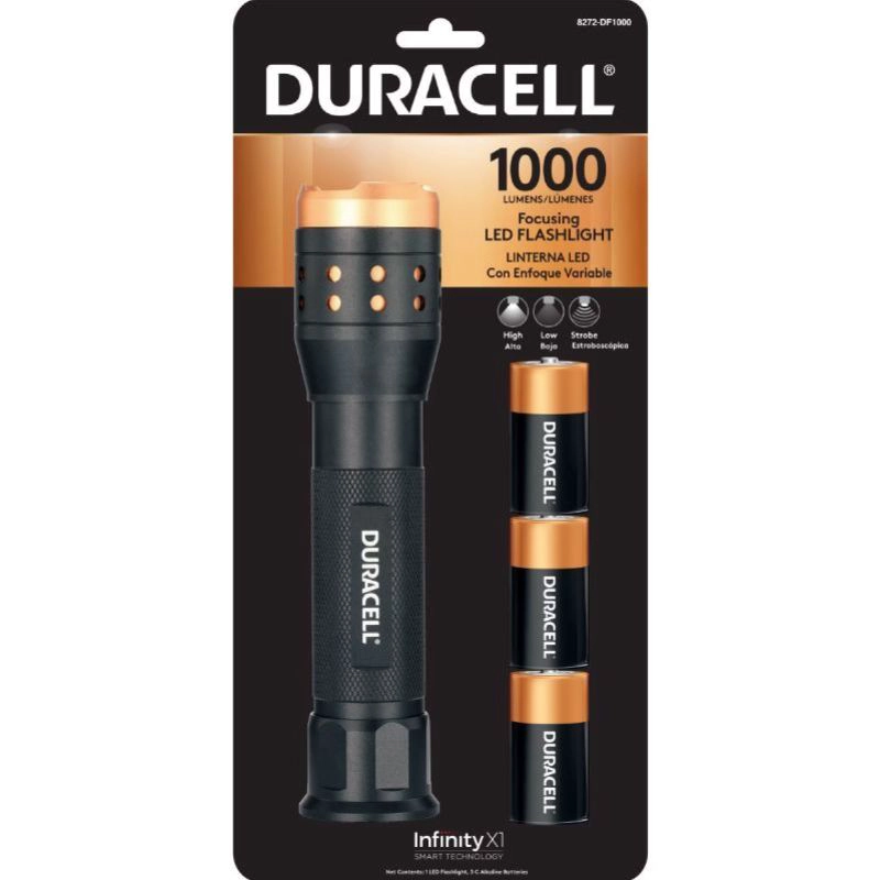 LINTERNA DURACELL DUR FOCUSING 1000 LUMEN, 8272-DF1000 - 1