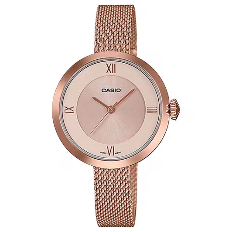 RELOJ MUJER CASIO LTP-E154MPG-4A ORO ROSA - 1