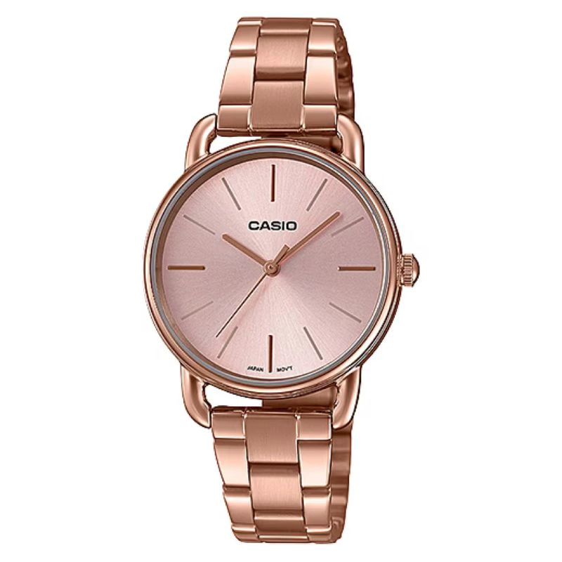 RELOJ ANALOGO PARA MUJER CASIO LTP-E412PG-4A ORO ROSA / BRONCE - 1