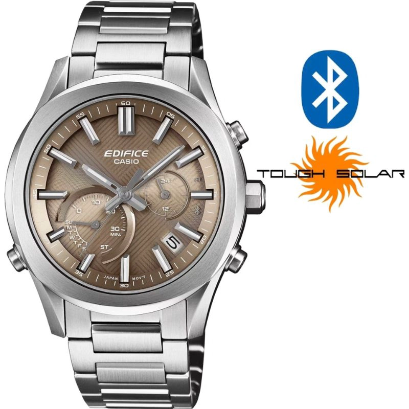 RELOJ CRONOGRAFO ANALOGICO CASIO EDIFICE EQB-1300D-5A, SOLAR - 1