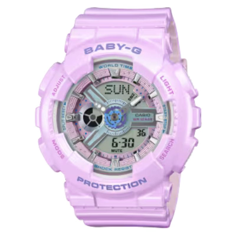 RELOJ G-SHOCK MUJER ESTE TICA FUTURISTA Y3K CASIO,  BABY-G BA-110MC-6ADR - 1