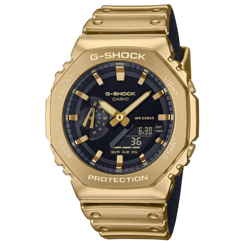 RELOJ CASIO G-SHOCK CASIOAK GM-2100YMG-9A ACERO DORADO - 1