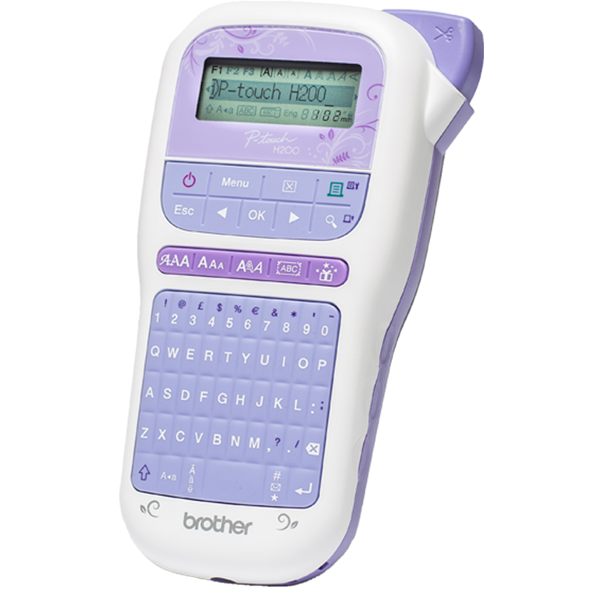 ROTULADORA BROTHER PORTATIL P-TOUCH PT-H200 LILA - 1