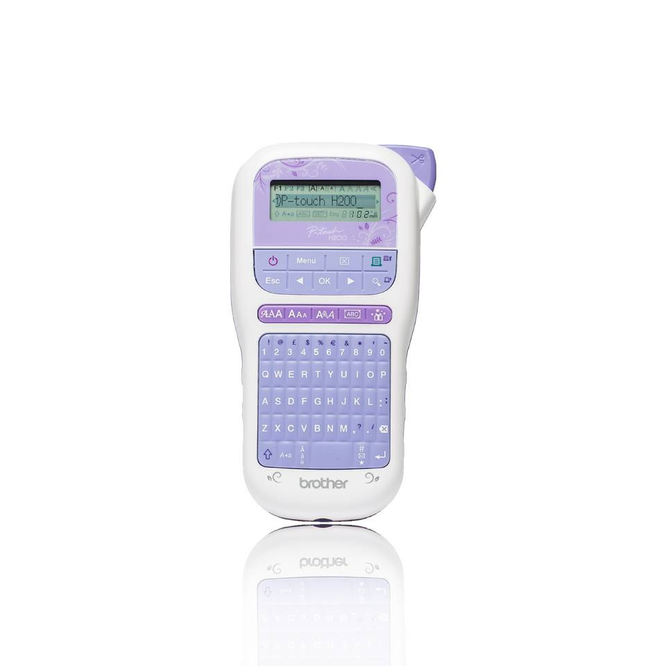 ROTULADORA BROTHER PORTATIL P-TOUCH PT-H200 LILA - 2