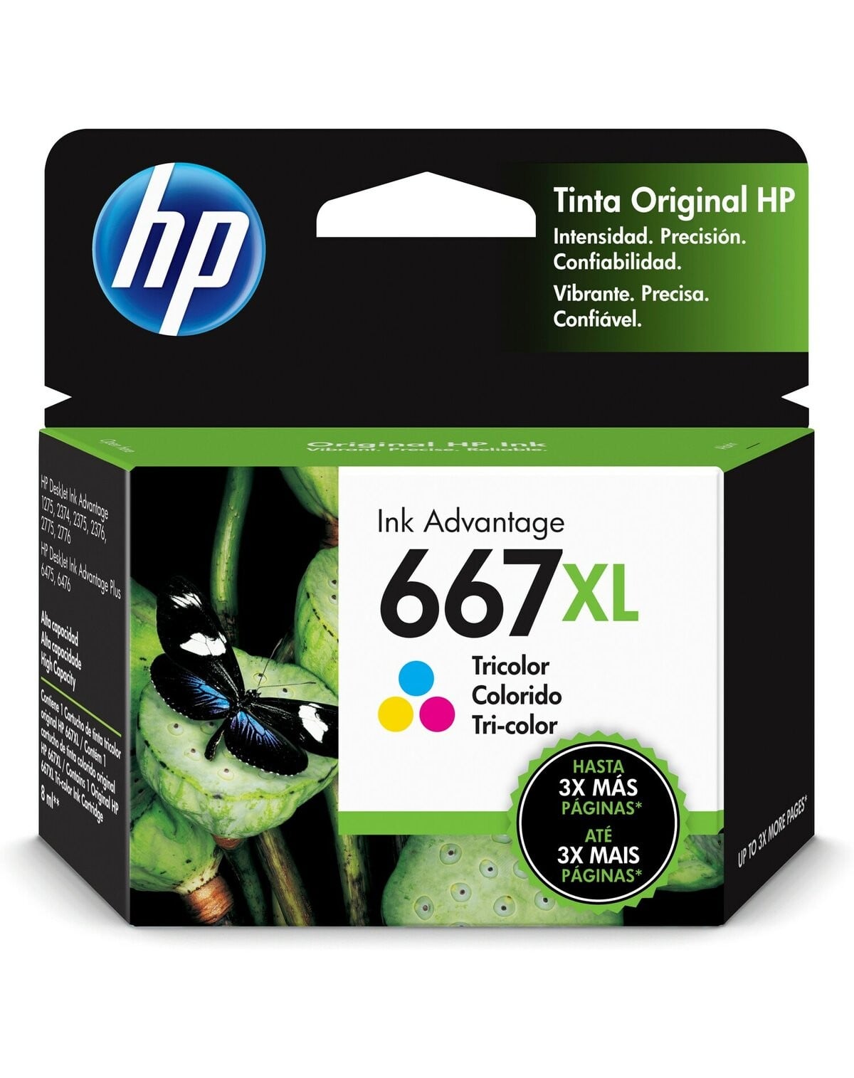 TINTA HP 667XL TRICOLOR 330 PGS - 1