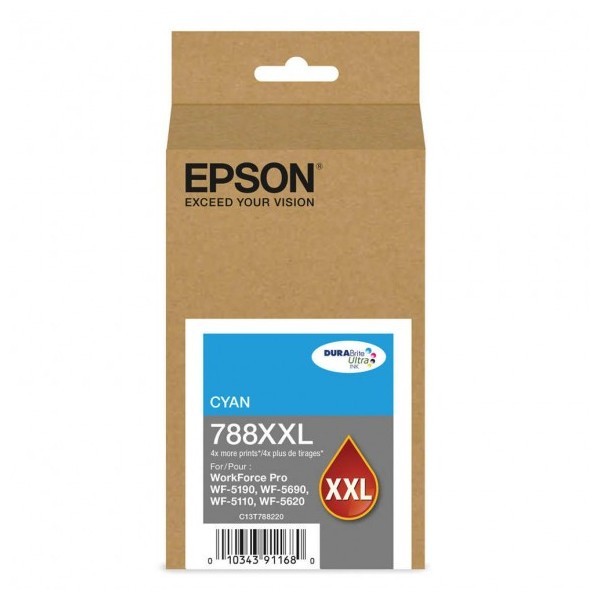 TINTA EPSON WF-6090 WF-6590 CYAN 7.000 PGS - 1