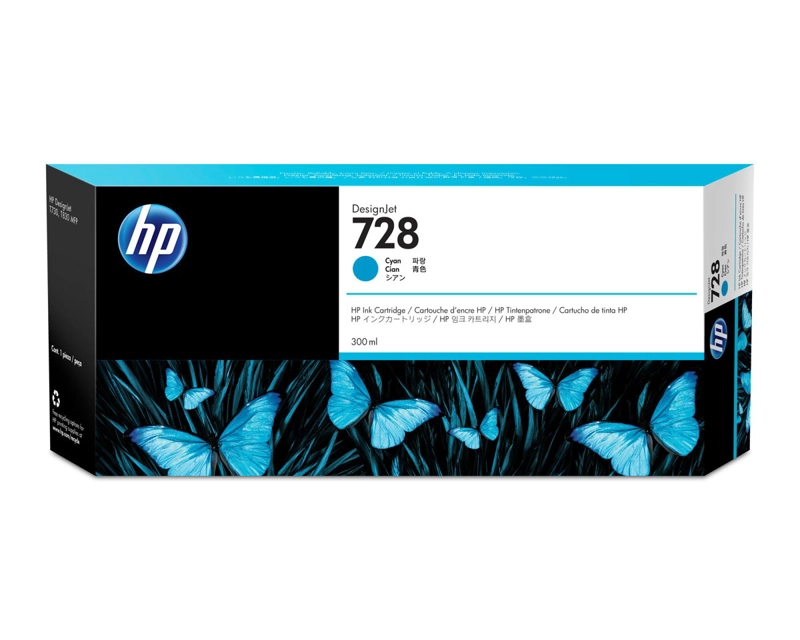 TINTA HP 728 300-ML F9K17A CYAN PARA T730 - 1