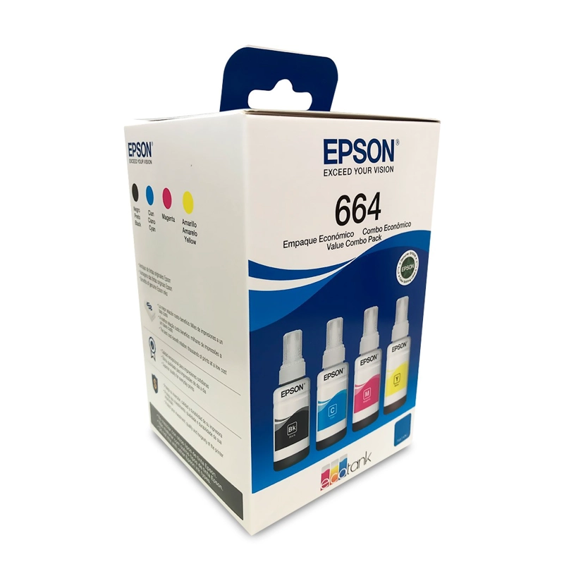 TINTA EPSON BOTELLA PACK 4 COLORES BK-C-M-Y L120 - 1