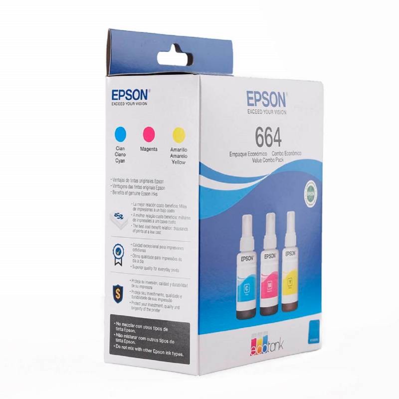 TINTA EPSON BOTELLA PACK 3 COLORES C-M-Y L120 - 2