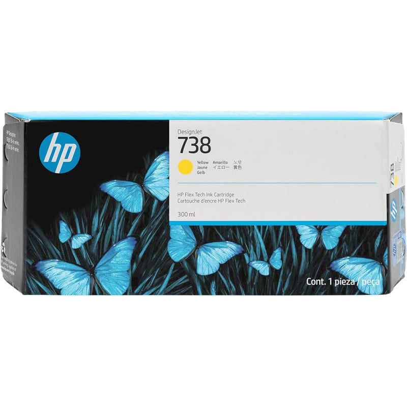 TINTA HP YELLOW 738 300ML INK CARTRIDGE DESINGJET T850/T950 - 1