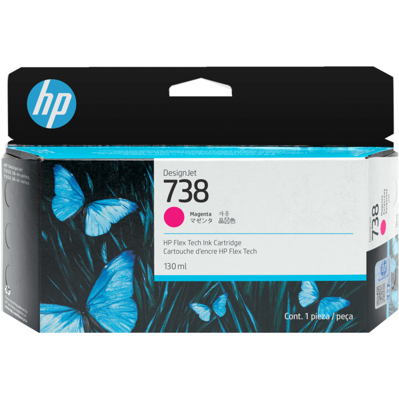 TINTA HP MAGENTA 738 130ML INK CARTRIDGE DESINGJET T850/T950 - 1