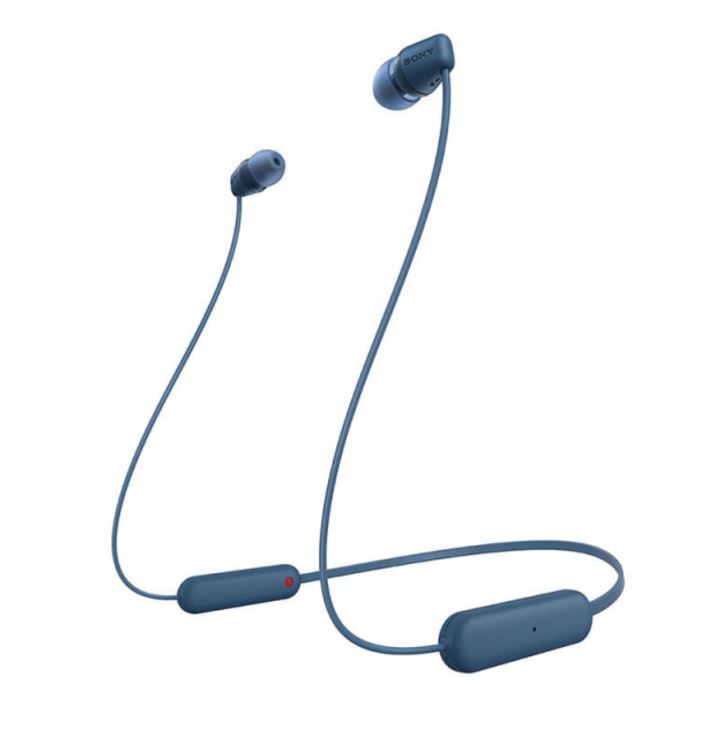 AUDIFONO SONY WI-C100H BLUETOOTH CON MICROFONO AZUL IN-EAR - 1