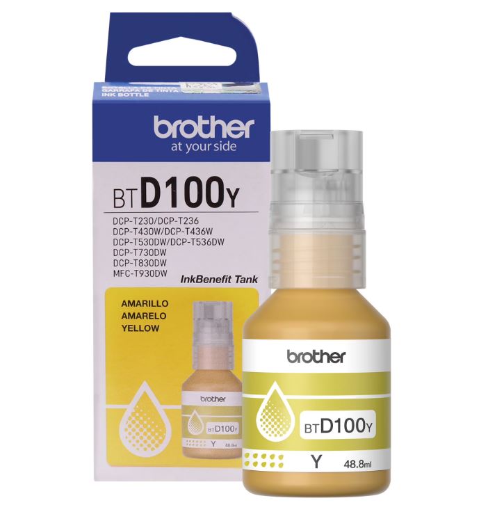 TINTA BROTHER BTD100Y AMARILLO - 1