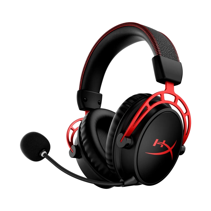 AUDIFONOS GAMER HYPERX CLOUD ALPHA WIRELESS 2.4GHZ RED - 1
