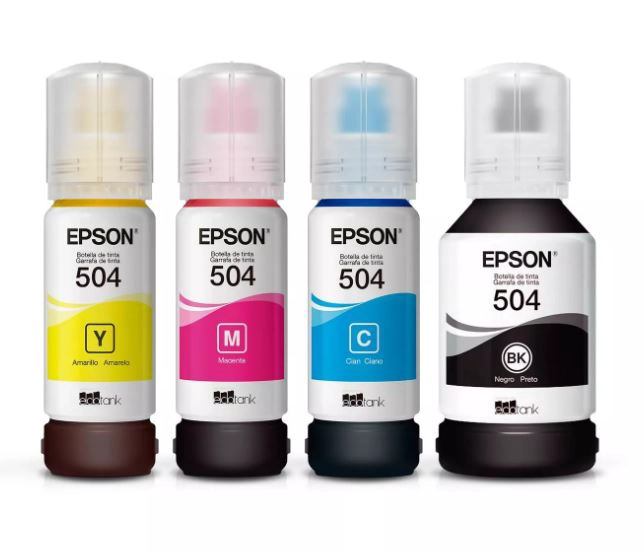 PACK 4 BOTELLAS TINTA EPSON T504 CYAN/MAGENTA/AMARILLO/NEGRO - 2
