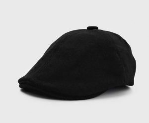 BOINA NEGRO HOMBRE DUCKBILL PAÑO - 1