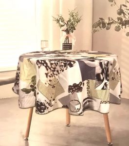 MANTEL REDONDO 140 CM CAFÉS - 1