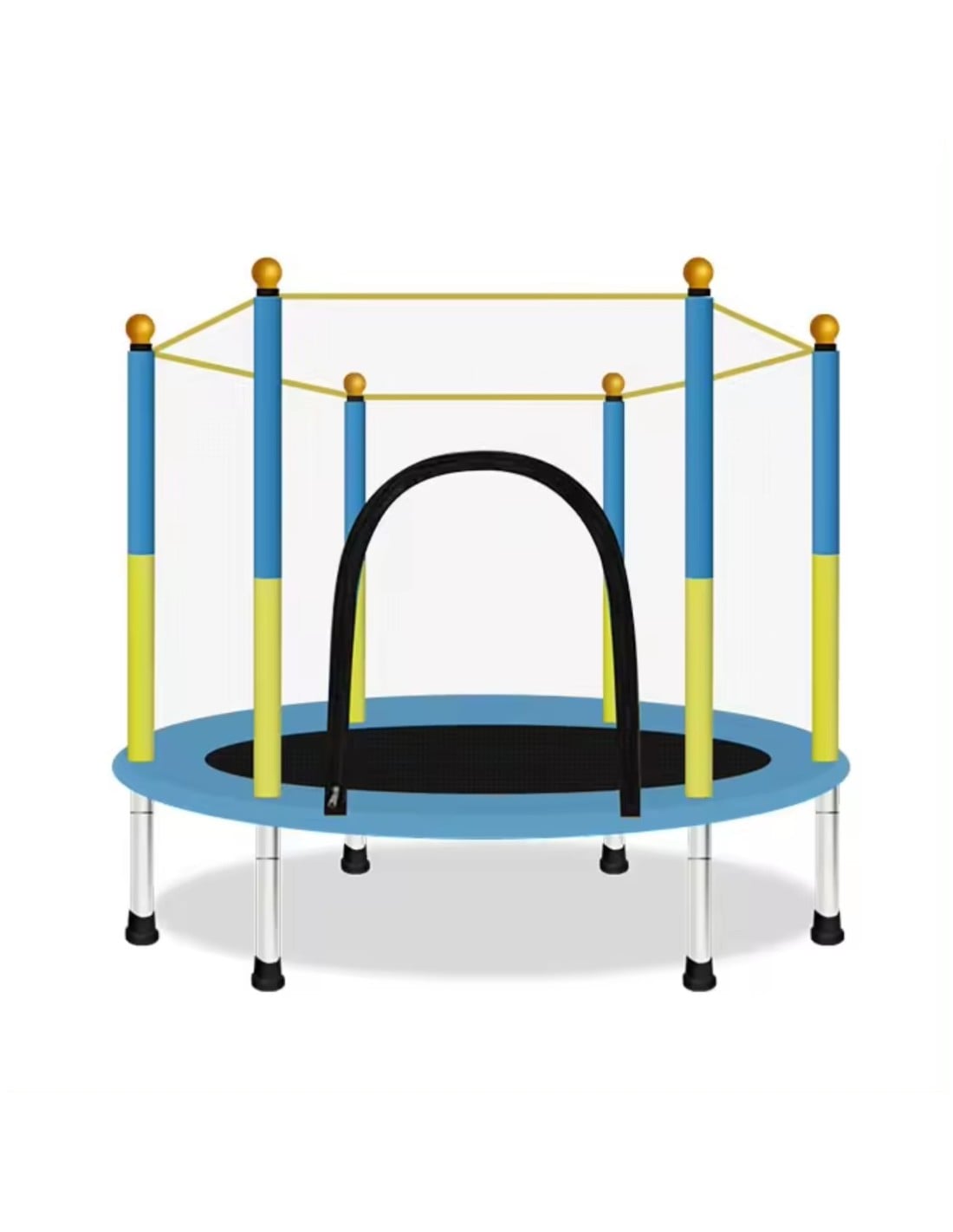 MINI CAMA TRAMPOLÍN ELÁSTICA PEQUEÑA PARA NIÑOS ROSADO - 1