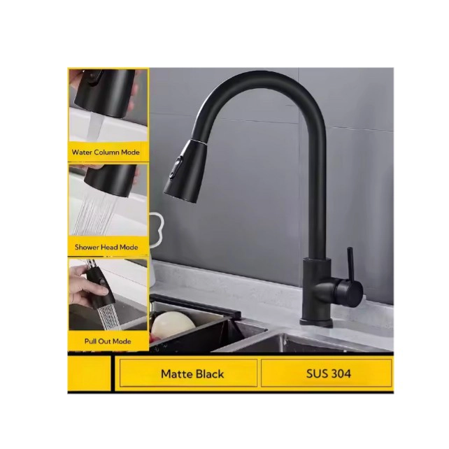 LLAVE MONOMANDO NEGRA A10978 - 3