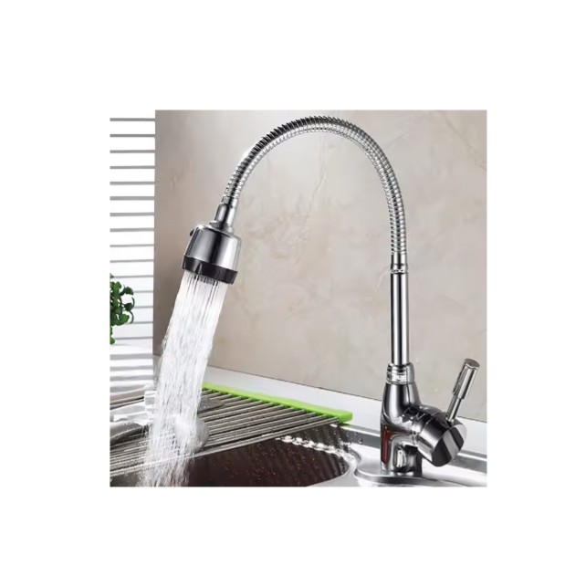 LLAVE GRIFERIA LAVAPLATOS FLEXIBLE DOBLE CHORRO A10996 - 3
