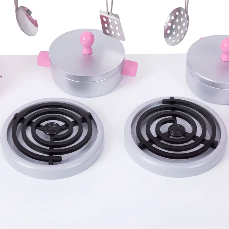 COCINA DE JUGUETE MULTIFUNCION + ACCESORIOS 90X60X30CM KIDDI VERDE - 3